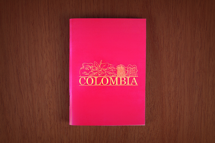 Mini libreta Colombia roja