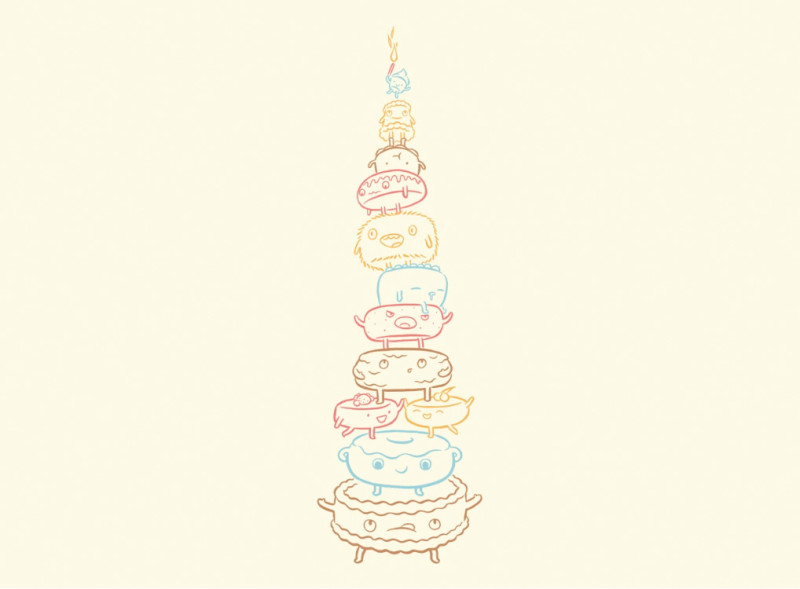 Cake castellers - Threadless