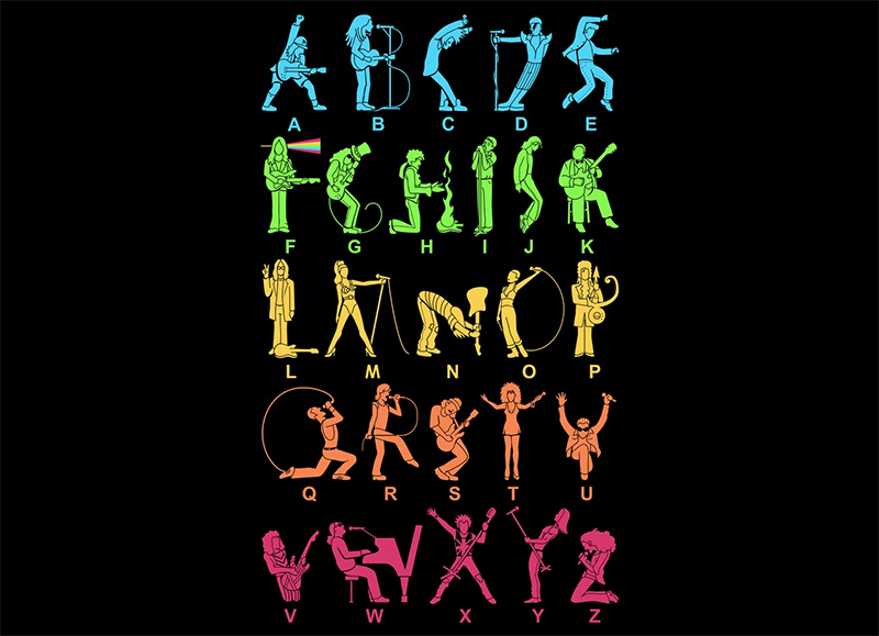 Musical alphabet - Threadless