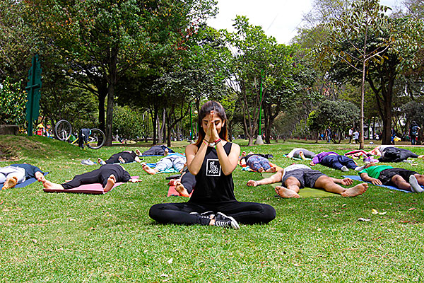Sesión de yoga con María Omaña