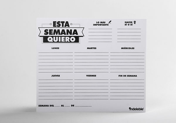 Planner semanal