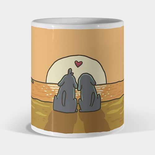 Mug amor perritos