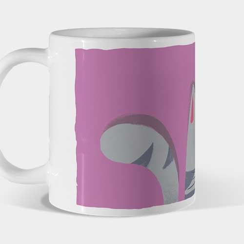 Mug gato morado