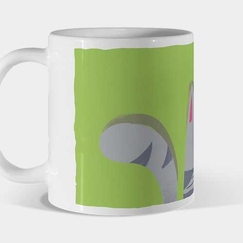 Mug gato verde