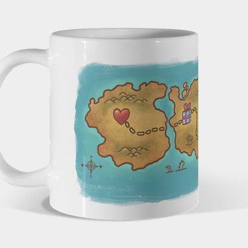 Mug mapa amor