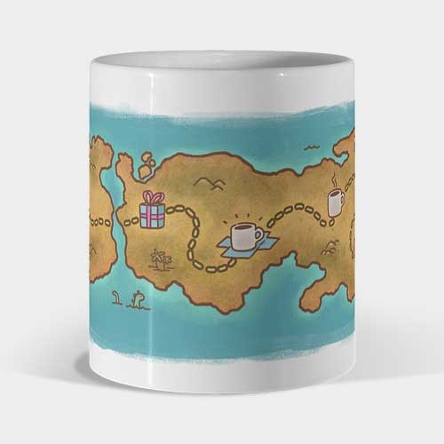 Mug mapa amor