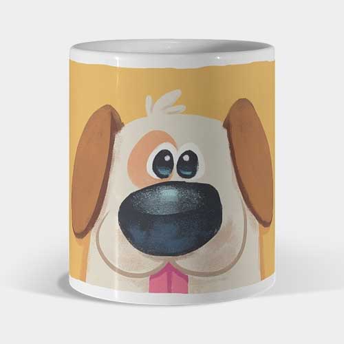 Mug perro amarillo