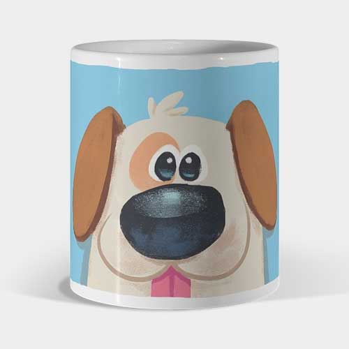 Mug perro azul