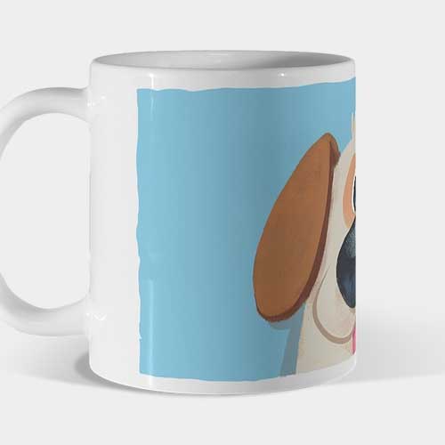 Mug perro azul